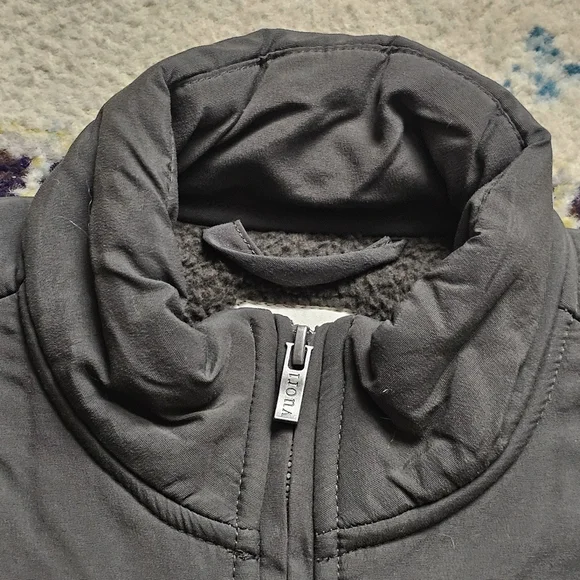 Vuori Morrow Sherpa Jacket Men Small Dark Oregano Green Long Sleeve Full Zip - Picture 5 of 15